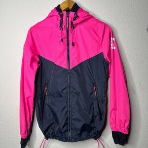 Superdry Neon Pink Sport Logo Jacket
